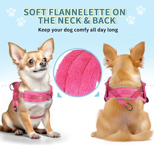Lukovee Small Dog Harness and Leash Set, No Pull Soft Padded Vest - Image 5