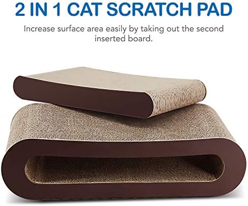 FluffyDream 2in1 Cat Scratcher Cardboard Lounge Bed, Cat Scratching Board - Image 3