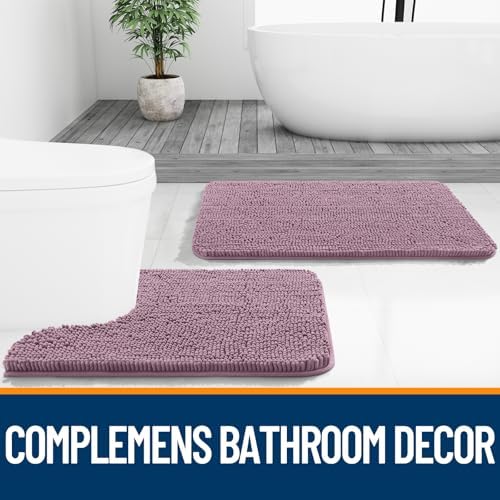 OLANLY Bathroom Rugs 36x24, Extra Soft Absorbent Chenille Bath Rugs - Image 7