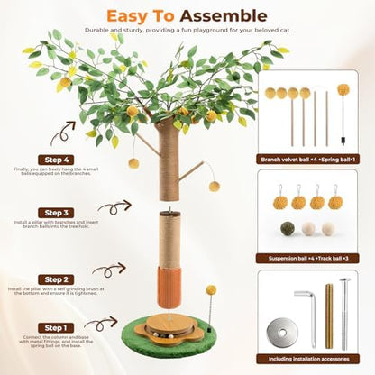 41" Tall Cat Scratching Post for Large Cats - Image 3