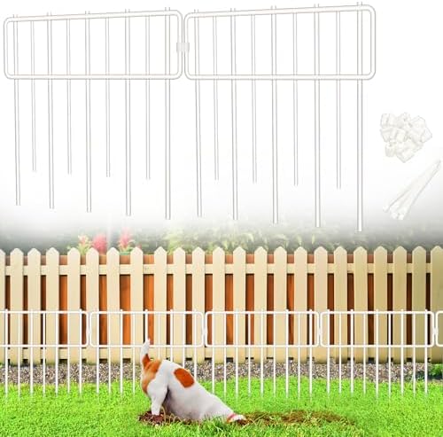 Animal Barrier Fence, Rustproof Metal Wire Garden Edging Border by Blingluck