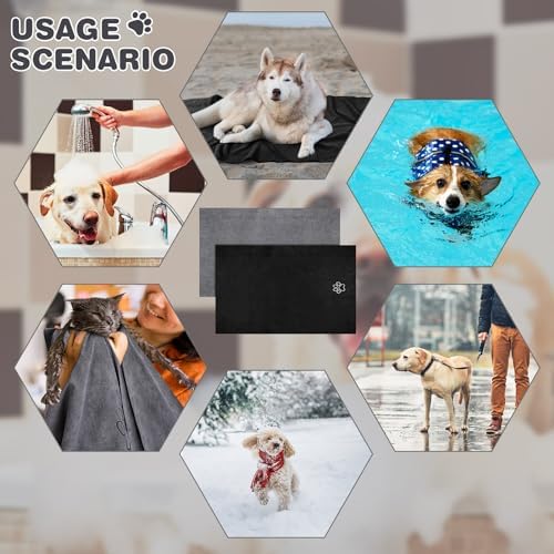 Chumia 4 Pcs Dog Towels for Drying, 16 x 32 Inch - Image 5
