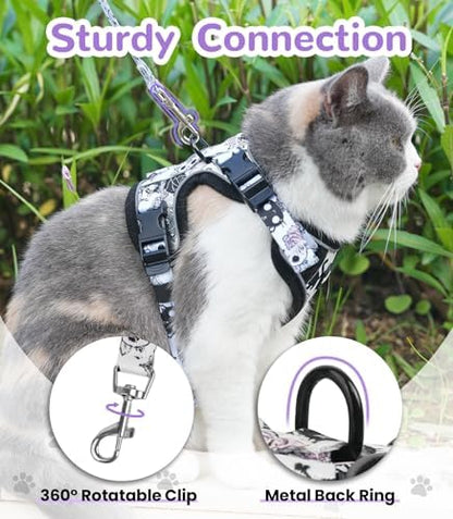 Halypet Cat Harness and Leash Set, Escape Proof Adjustable Harness - Image 4