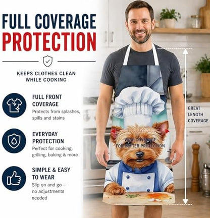 Caroline's Treasures Australian Terrier The Chef Apron Cooking Kitchen Server - Image 3