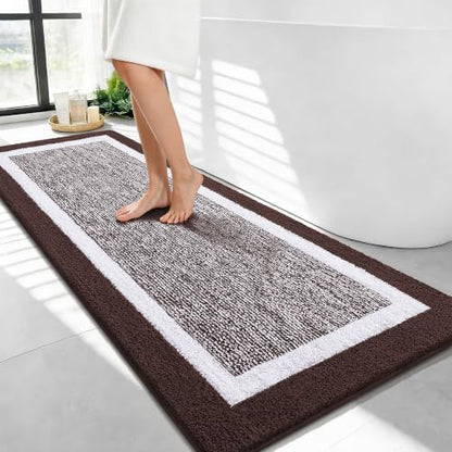 OLANLY Bathroom Runner Rugs 47x24, Long Bath Mats by OLANLY