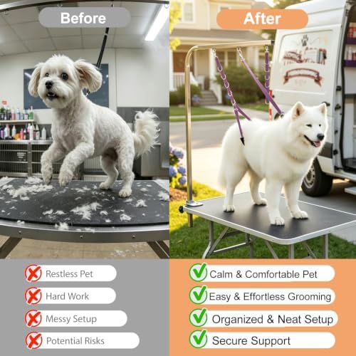 Dog Grooming Belly Straps Belly Band & Loop Extension Set - Image 5