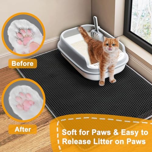 Extra Large Cat Litter Mat, XL 47"x28" Litter Trapping Mat - Image 6