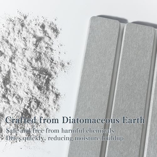 2pcs Stone Dish Drying Mat for Kitchen Counter, Quick-Dry Diatomaceous Earth - Image 3