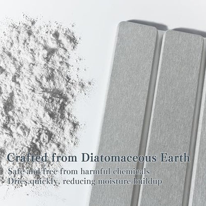2pcs Stone Dish Drying Mat for Kitchen Counter, Quick-Dry Diatomaceous Earth - Image 3