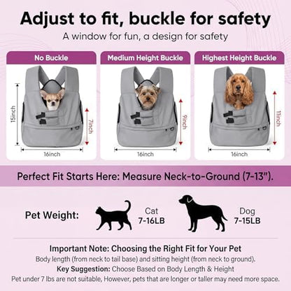 Dog Carrier Sling for Small Dogs, Front Dog Carrier Backpack - Image 2