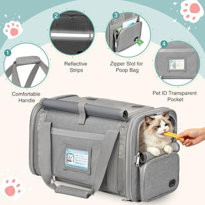 Soft Cat Carrier for Anxious Pets - Image 3