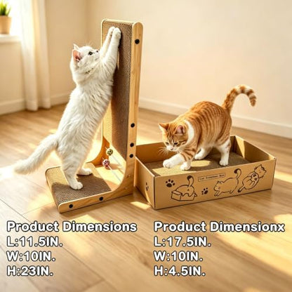 Value 3-Pack Cat Scratching Post, 3-in1 Cat Scratcher - Image 3