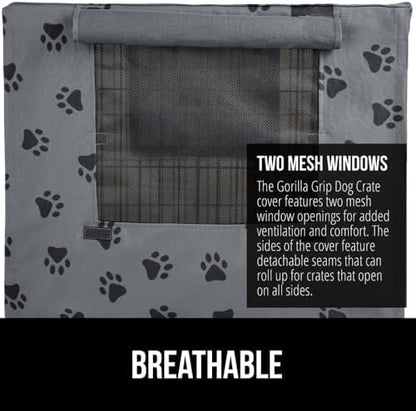 GORILLA GRIP Dog Crate Covers, Wire Kennel Topper, 42 in - Image 4