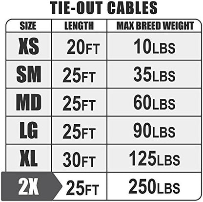 BV Dog Tie Out Cable 25 Feet - Image 3