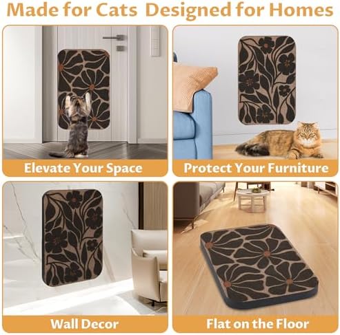 2 Pack Cat Wall Scratcher, Art Cat Scratching Board - Image 5