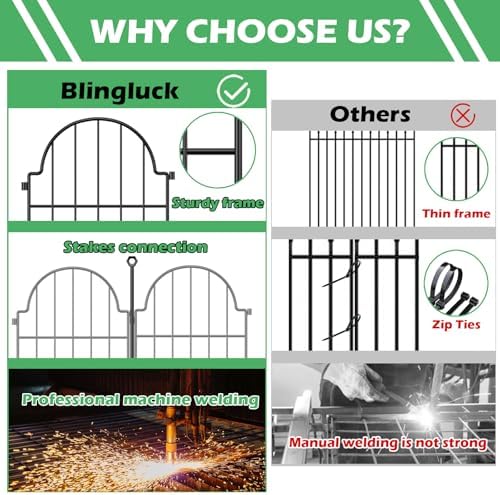 30 Pack Decorative Garden Fence, 17in x 32ft, - Image 5