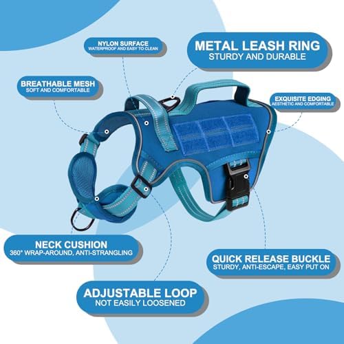 Dog Harness, Tactical No Pull for Small Sized Dog - Image 6