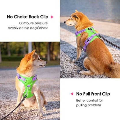 PHOEPET No Pull Dog Harness, Unique Colors Reflective Adjustable Dog Vest - Image 4