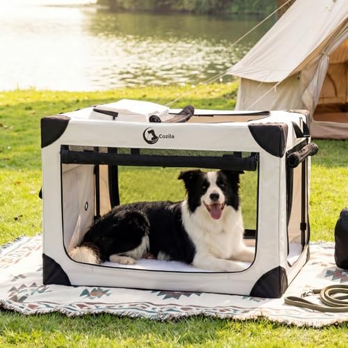 Portable Collapsible Soft Dog Crate by Cozila