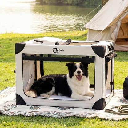 Portable Collapsible Soft Dog Crate by Cozila