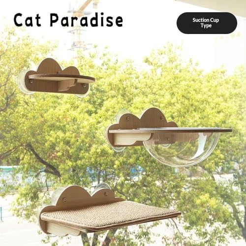 Cat Paradise Space Capsule Window Cat Bed, Suction Cup Mount, 20kg Load Capacity - Image 6