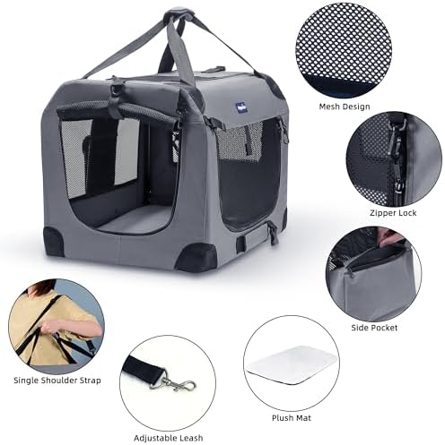 Petprsco Portable Collapsible Dog Crate - Image 3