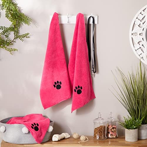 Bone Dry Pet Grooming, Embroidered Microfiber Towel Drying Collection, - Image 5