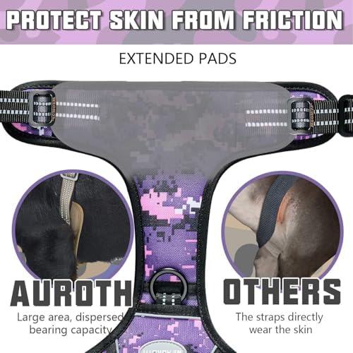 AUROTH Tactical Dog Harness Medium Sized Dog No Pull Adjustable Dog Vest - Image 4