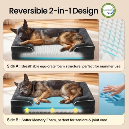 OhGeni Orthopedic Large Dog Bed Couch Sofa - Image 3