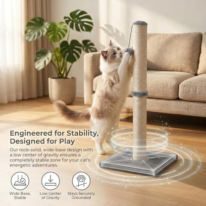 Dimaka Tall Cat Scratching Post Tree Scratcher - Image 4