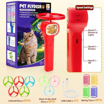 BABORUI Cat Toy Disc Launcher, Rechargeable Interactive Cat Fetch Toy Launcher - Image 6