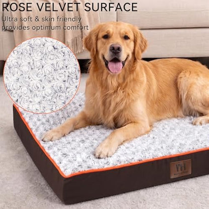 WESTERN HOME WH Orthopedic XL Dog Bed Extra Large Washable Pet Bed - Image 2