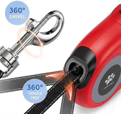16 ft Retractable Dog Leash for Extra Large Dogs up to 130 lbs, Tangle-Free - Image 3