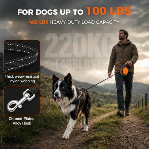Sevy Stretch 26FT Retractable Dog Leash - Image 4