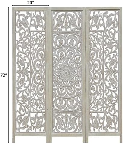 COTTON CRAFT Room Divider Wood Screen - Image 2
