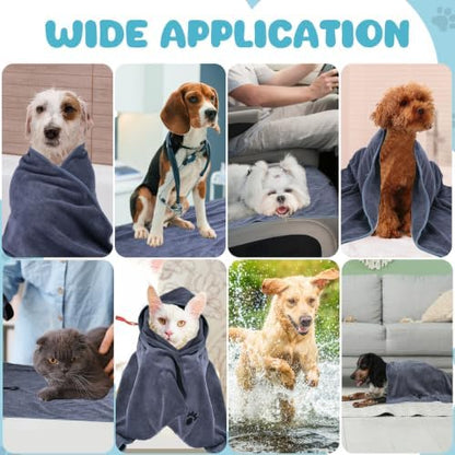 6 Pack Microfiber Dog Towels for Drying Dogs, Super Absorbent and Soft - Image 7
