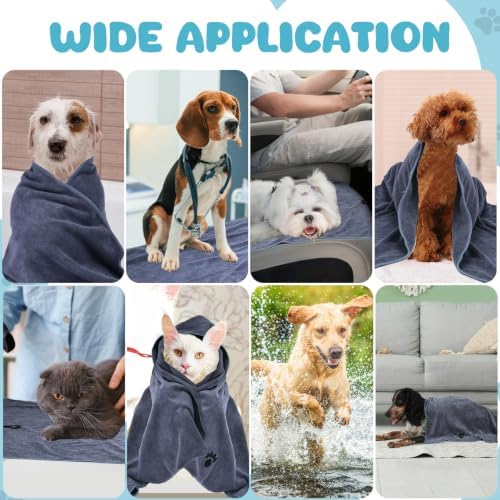 2 Pack Microfiber Dog Towels for Drying Dogs, Super Absorbent and Soft - Image 7