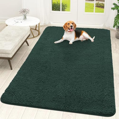 OLANLY Dog Door Mat for Muddy Paws 70x46, Super Absorbent Chenille Mud Mat by OLANLY