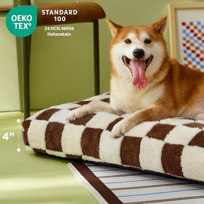 LE SURE Cute Aesthetic Bed Medium Size Dog, Jacquard Thick Pet Pillow 30x20 - Image 2