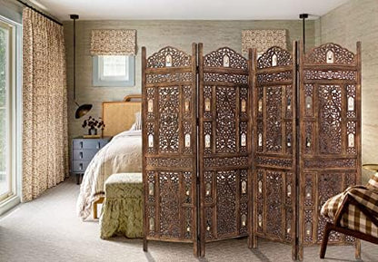 COTTON CRAFT Room Divider Wood Screen - Image 3
