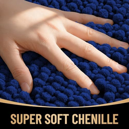 OLANLY Thick Chenille Large Bathroom Rugs 40x32, Absorbent Bath Mat - Image 2