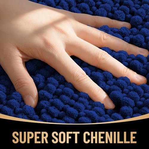 OLANLY Thick Chenille Bathroom Runner Rugs 59x20, Absorbent Bath Mat - Image 2