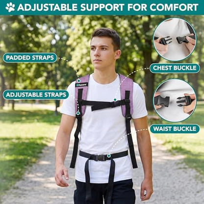 PetAmi Expandable Dog Cat Backpack Carrier, Airline Approved - Image 6