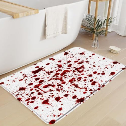 Blood Halloween Bath Mat Horror Red Splash Ghost Bloody Spooky Scary Zombie - Image 4
