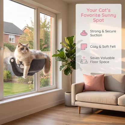 Cat Car Window Hammock with Soft Pad, Cat Car Window Seat, Suction Cup Bed - Image 5