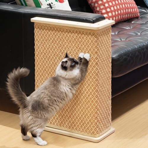 PETKARAY Under Furniture Extended Couch Corner Cat Scratching Post by PETKARAY