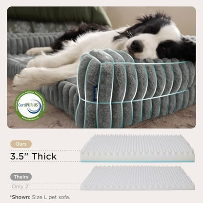 Bedsure ComfyFleece® Memory Foam Orthopedic XL Dog Bed - Image 4