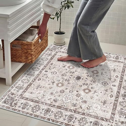 Washable 2x2 Square Bathroom Rug - Image 4