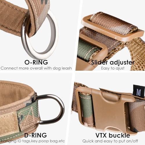 No Pull Dog Harness for Small Medium Large Sized Dogs, Escape Proof Adjustable - Image 2