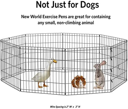 New World by MidWest 36-Inch Exercise Pen, No Door, 16 Sq Ft Play Area - Image 6